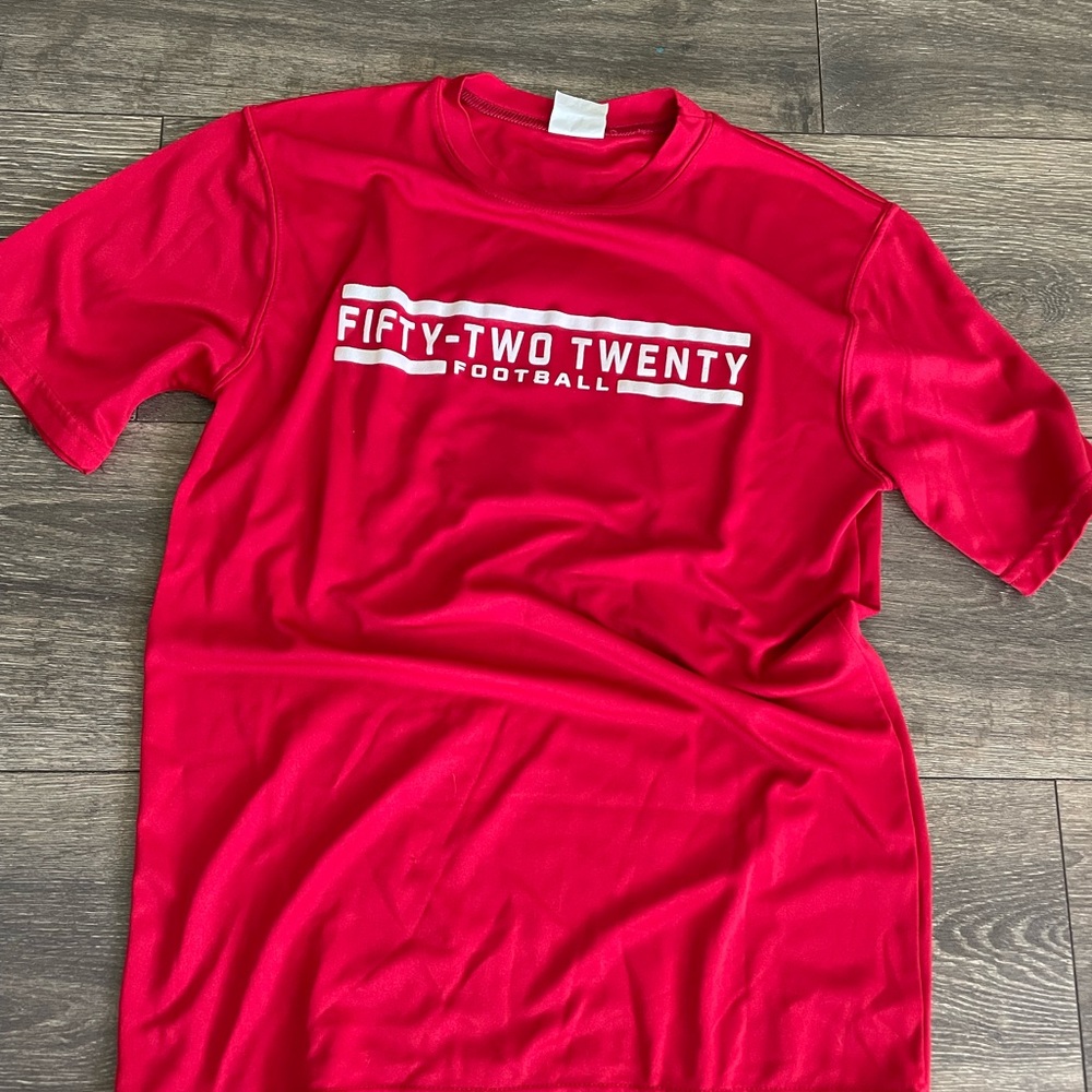 YL football top, dri fit material